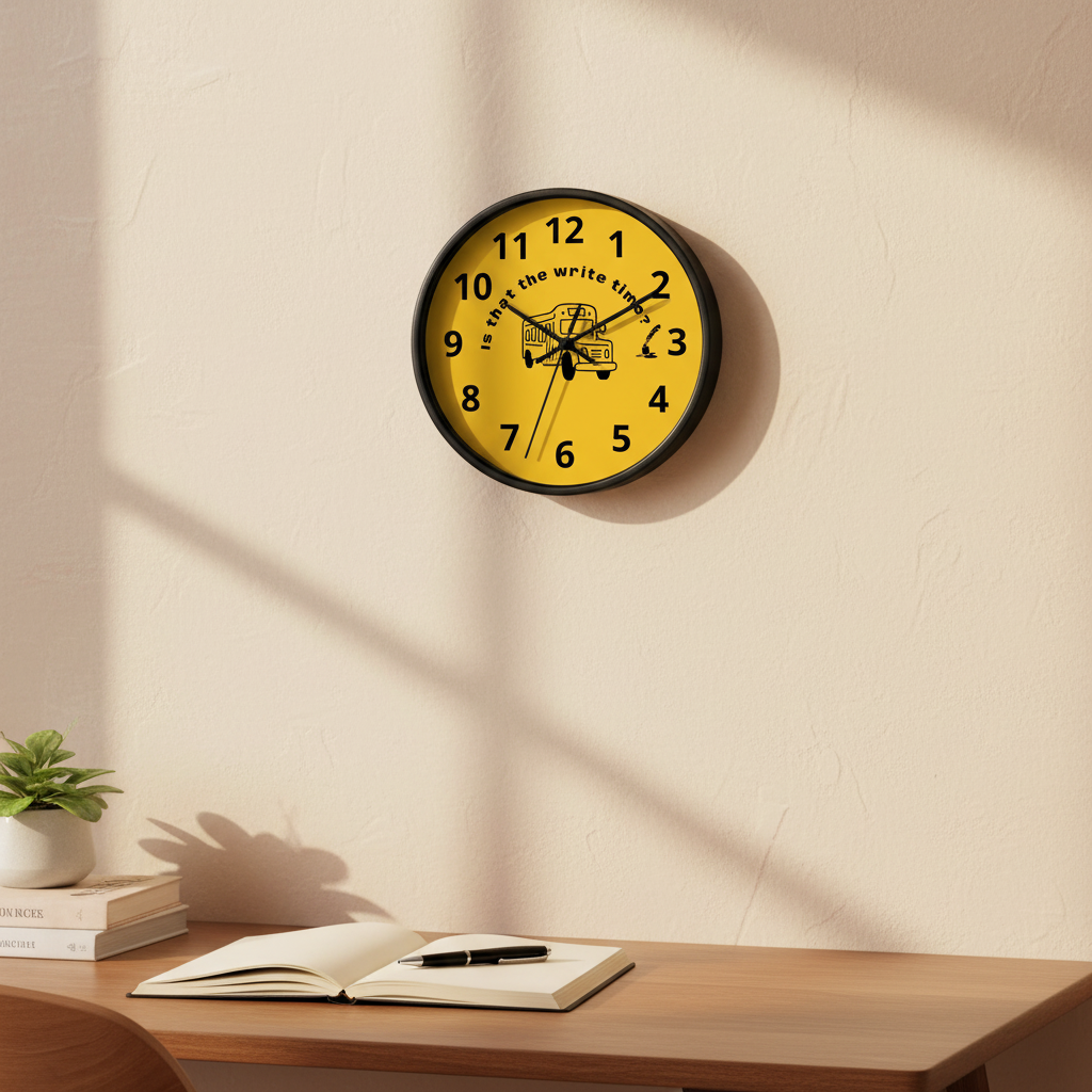 Clock in home office