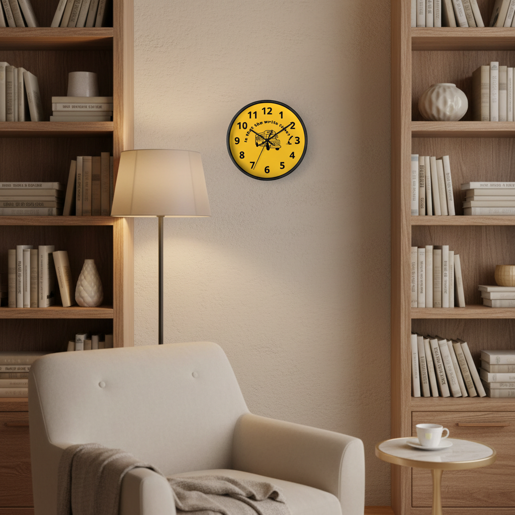 Clock in reading nook