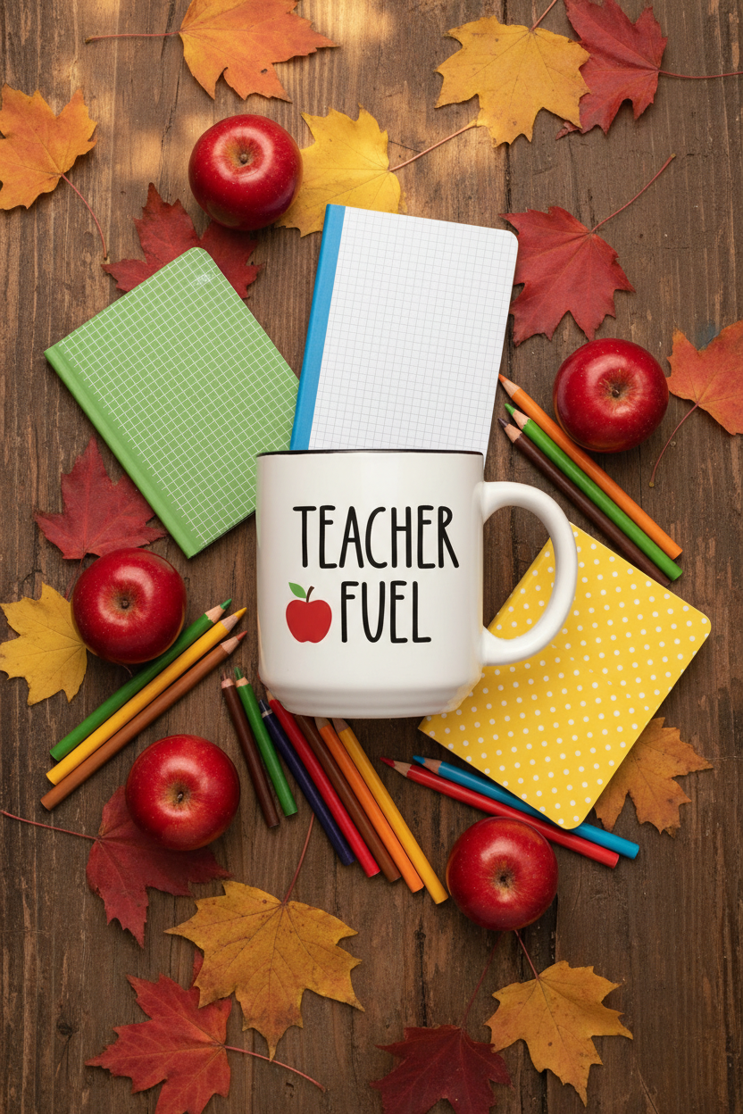 Coffee Mug - Teacher Gift Flatlay